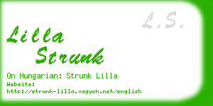 lilla strunk business card
